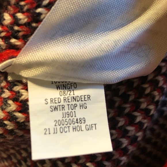 Janie and Jack Red Reindeer Fair Isle Sweater Size 12-18 Months NWOT - Picture 13 of 13